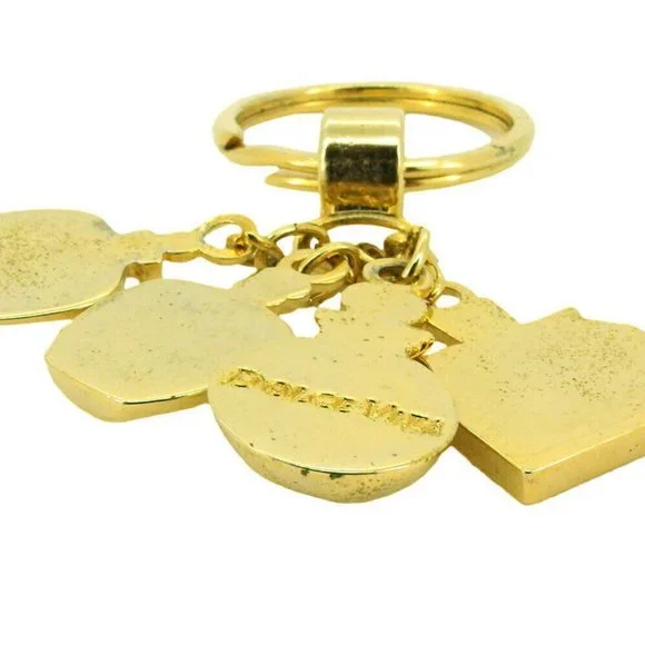 Authentic Dior Key Ring Puffy Motif Gold Plated - Picture 4 of 7